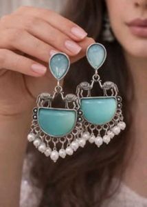 Elegant Elephant & Pearl Dangle Earrings