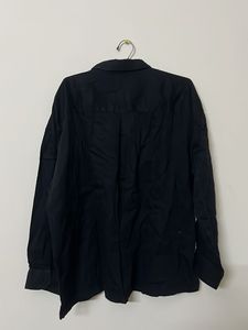 Oversized cotton Black Shirt
