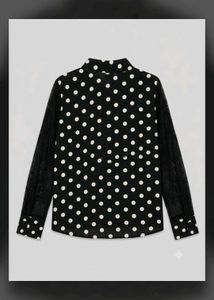 Stylish Black &amp; White Printed Top
