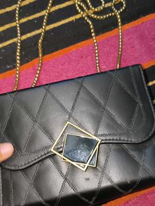 Chic Quilted Black Crossbody Bag