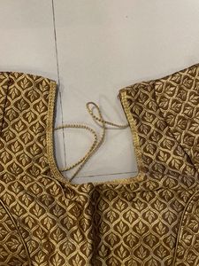 Elegant Gold Embroidered Blouse