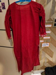 Red cotton suit