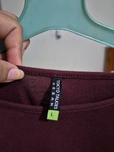 Wine Crop Top
