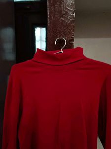 Red Turtleneck Sweater