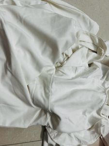 White Ruffle Sleeve Jumpsuit