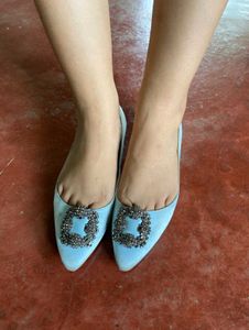 Sparkling Embellished Baby Blue from Chaussure Lap