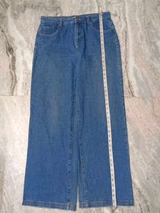 Wide Leg Denim Jeans