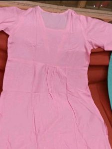 2-Kurtis&amp;1-SalwarCombo-Beautiful Pink&amp;TealBlue Ku