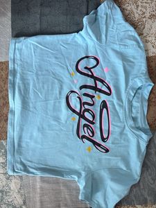 Light Blue  Crop Top