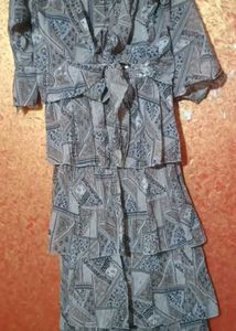 Patterned Tiered Dress + With Gift 🎁