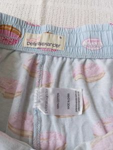 Cute Donut Print Pajama Shorts
