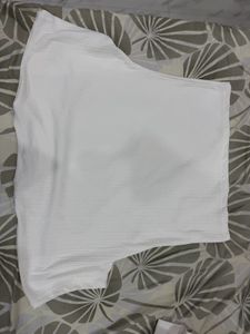 White T-Shirt with Floral Print