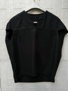 New with tag Stylish Black V-Neck T-Shirt