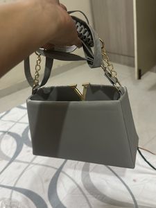 Sparkly Grey Clutch Bag