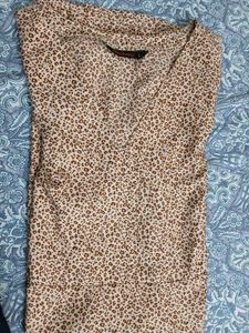 Leopard Print V-Neck dress