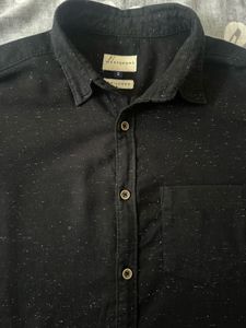 Westside Men's Black Speckled Long Sleeve Shirt