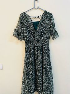 Chic Floral Print Midi Dress