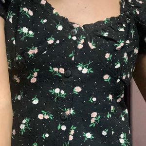 Floral Print Mini Dress