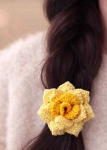 Handmade Crochet Flower Hair tie