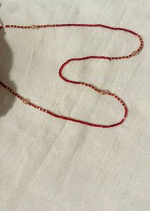 Elegant Red Beaded Necklace