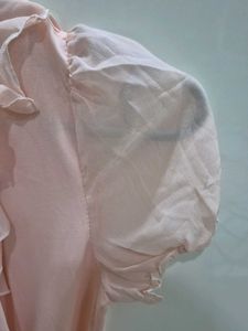 Peach Ruffle Top