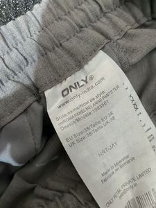 Stylish Grey Trousers with White Stripe