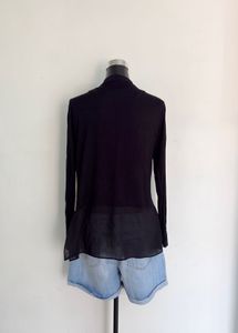 Black Open Front shrug-2