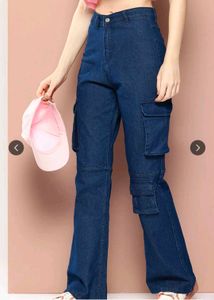 Urgent Sale! Trendy High Waist Blue Jeans for Wome