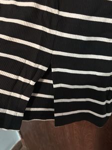 Striped Sleeveless Bodycon Dress