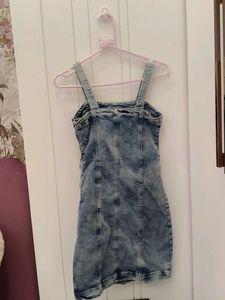Denim Pinafore Dress