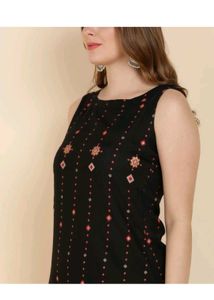 RAKHI SALE S size Black Kurta Set