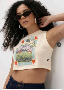 Graphic Print Cropped T-Shirt