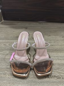 Sparkling Rose Gold Heels