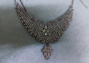 Silver diamond necklace Jewellery