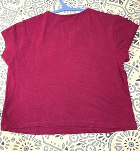Basic Pink Pocket T-Shirt