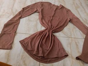 🎀BUY '1' GET '1' FREE Brown Long Sleeve Top
