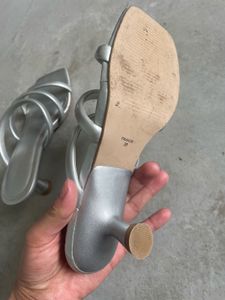 FYRE Rose Silver Heels