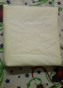 Bedsheet Plain Fabric in Cream colour