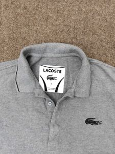Lacoste Men's Grey Polo T-Shirt