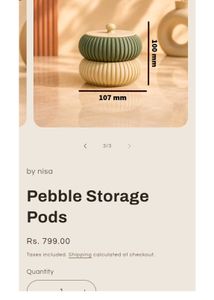 pebble storage pods