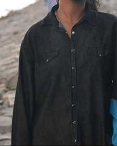 Classic Black Denim Shirt