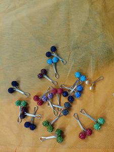 Colorful Crystal Hijab Pins 4 Pin