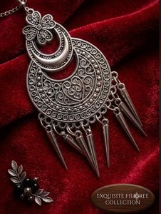 Boho Silver Tassel Dangle Earrings