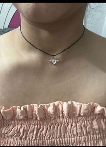 Charming Angel Heart Pendant Necklace