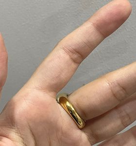 Anti-tarnish Chunky Gold Dome Ring