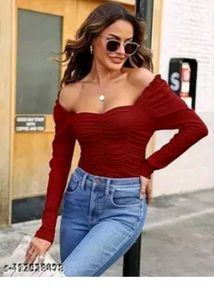 2 off shoulder tops & 1 jeans