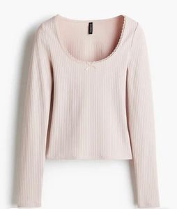 H&amp;M Ribbed Pinterestie Top