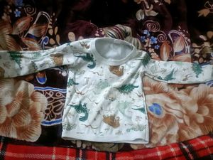 Dino Print Pajama Set