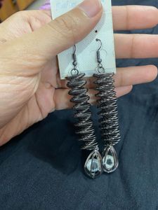 Unique Wire Wrapped Dangle Earrings