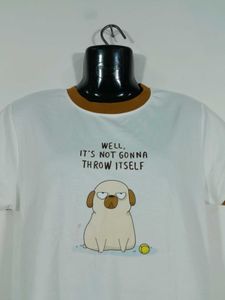 Cream Printed T-Shirt